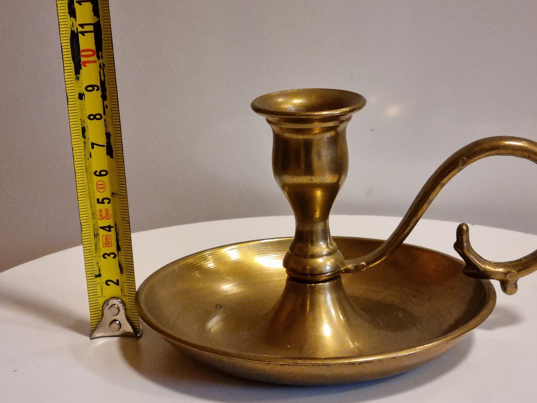 Portacandele: Messing Kammerleuchter mit Griff Vintage – Usato da Scharnachtal venduto da devin03 2