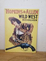 Hopkins&Allen Wild West Revolver, Blechschild, Rarität! (57)