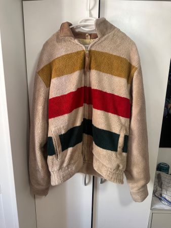Fleecejacke Schaefer Outfitters braun gestreift Grösse M
