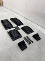 Radkeile aus schwarzem Kunststoff 5 teilig.
