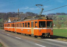Wynental-und Suhrentalbahn Pendelzug mit Triebwagen Be 4/4