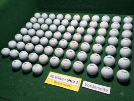 80 Golfbälle Wilson ULTRA (mittel)
