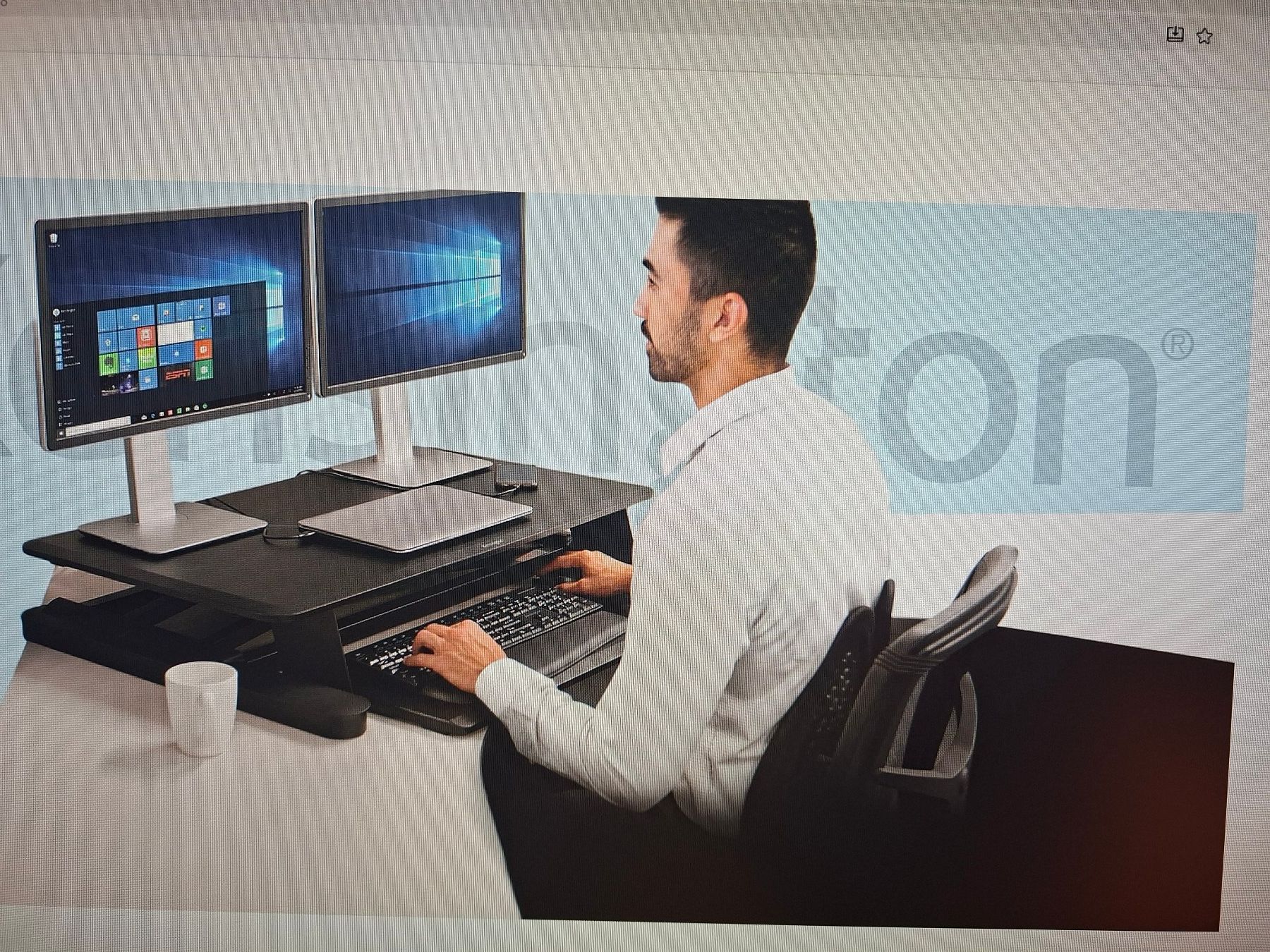 Schreibtische: Bureau position assise/debout – Gebraucht aus Chézard-St-Martin von ger_dvf9