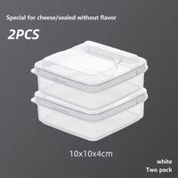 2 Stk. NEUE Plastikbehälter 10 x 10 x 4,5 cm - 224173
