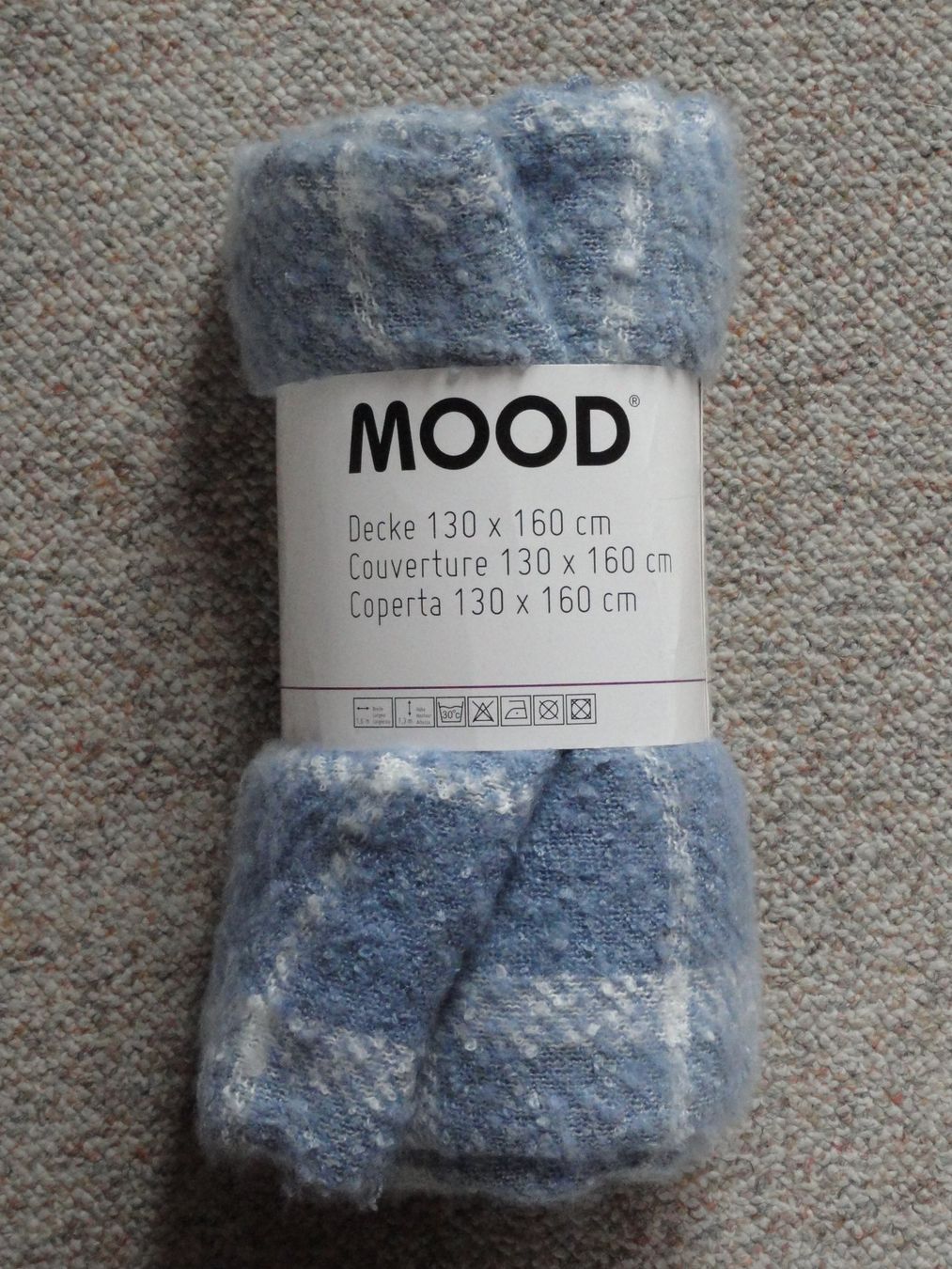 Coop Coperte: Decke "Mood" 130x160cm, hellblau, neu – Nuovo (secondo la descrizione) da Ins venduto da Baj 1