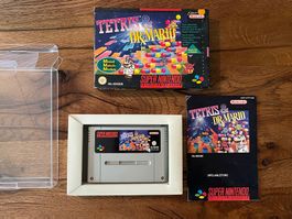 Tetris & Dr. Mario in OVP -  Super Nintendo SNES - Komplett!