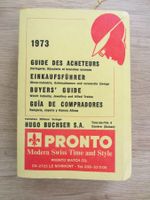 Uhren-Einkaufsbibel, Vintage Guide, mit Markenindex 1973