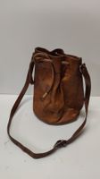 Tasche Leder braun Beuteltasche Vintage (L31)