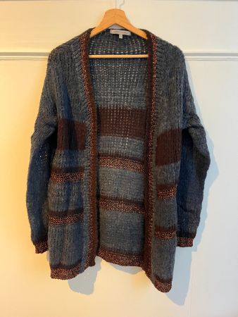 LA FÉE DE MARABOUTÉE Cardigan Strickjacke Grobstrick Wolle