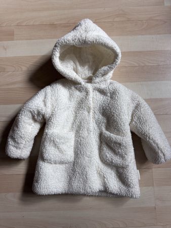 Teddy Übergangsjacke Fleece 80 Creme leicht wärmend TopZ