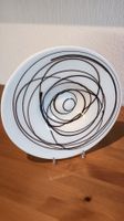 Schale opalweiss/braune Struktur, mundgeblasen, neu, 35 cm
