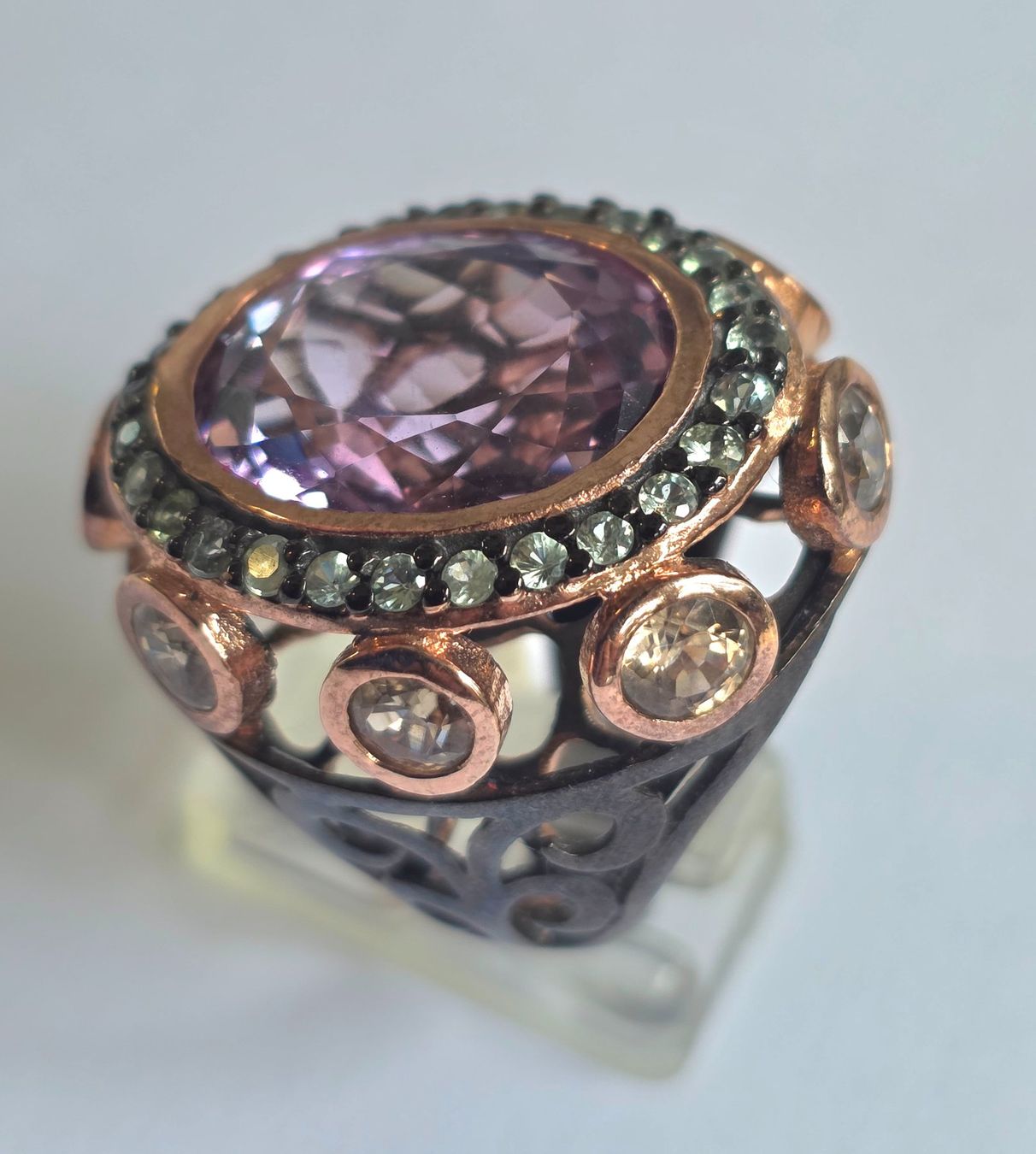 Anelli: Ring Amethyst rosévergoldet Silber Grösse 59 – Nuovo (secondo la descrizione) da Zürich venduto da benedikt12 2