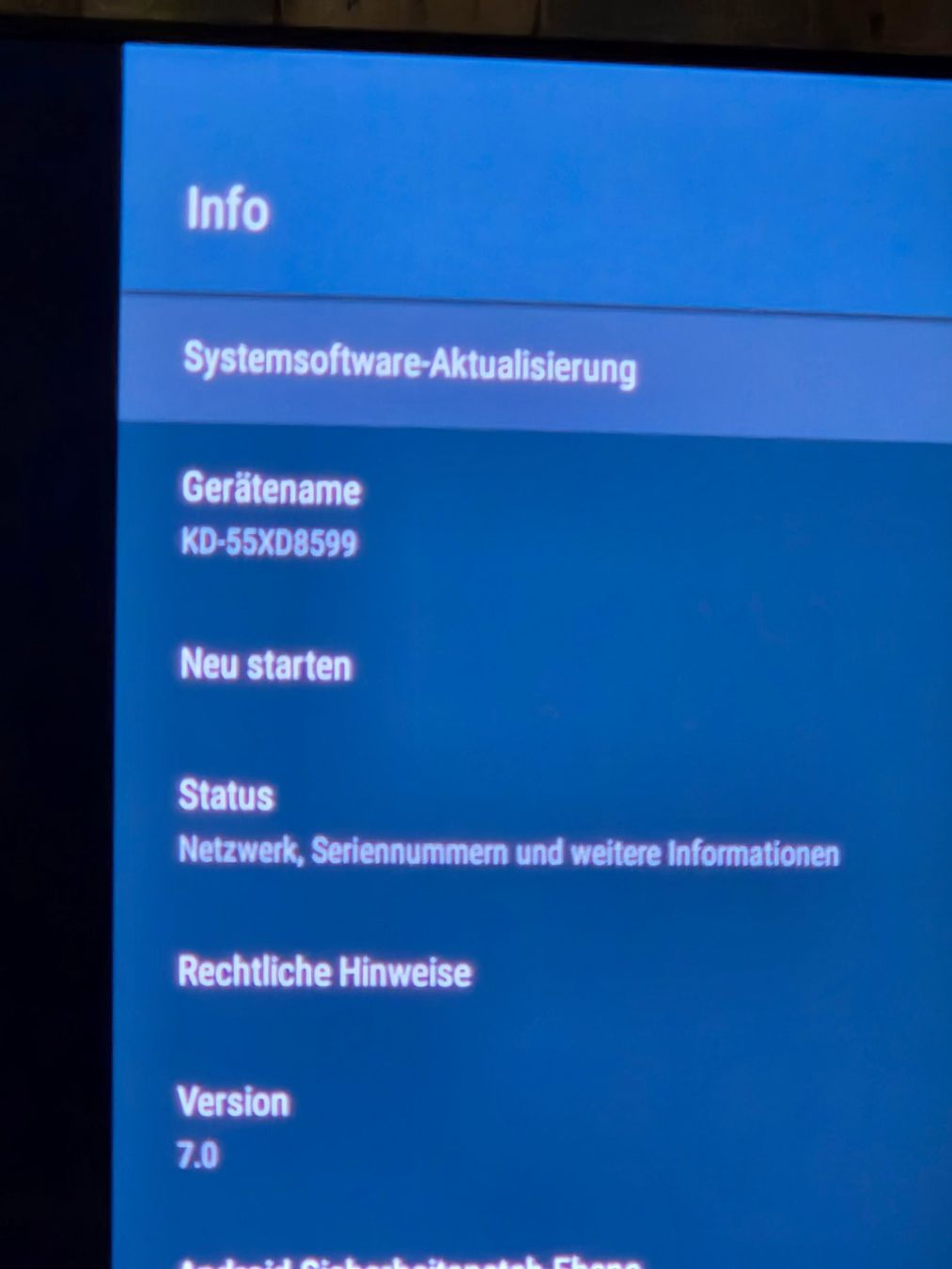 Sony Fernseher: Sony KDX55 – Gebraucht aus Neuhausen von A.spitzer 2