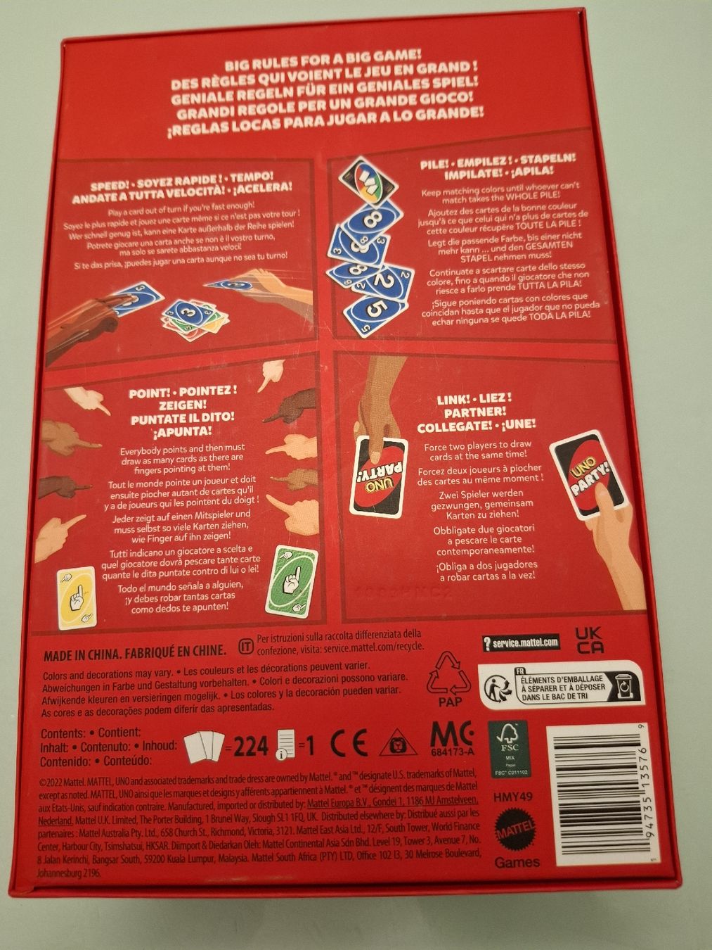 Mattel Giochi: Uno Party – Usato da Moutier venduto da Skiaf 1