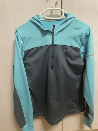 Nike Running Dri-FIT Hoodie Blau/Grau – Gr. L