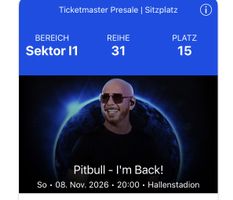 Ein Pitbull Sitzplatzticket