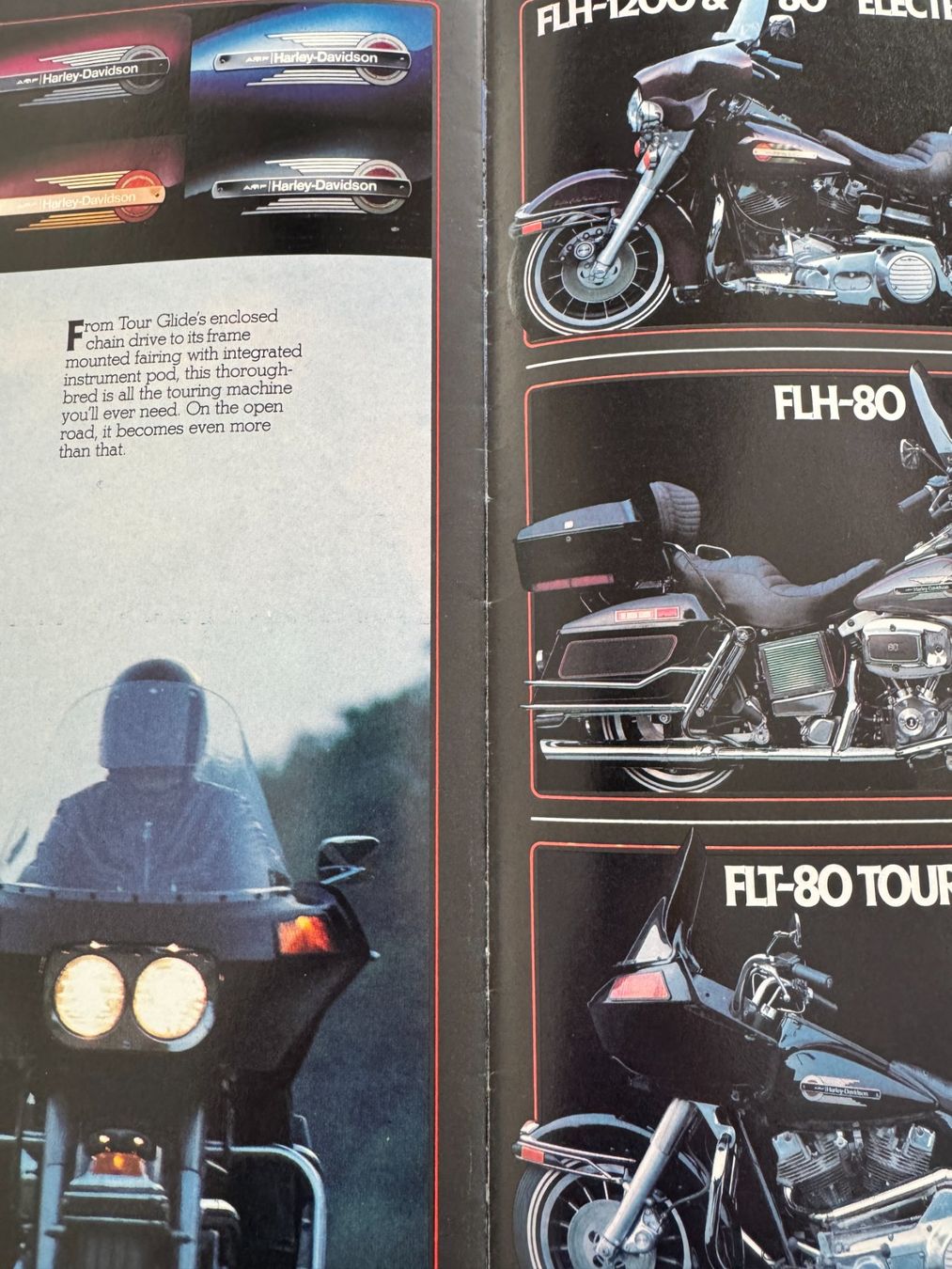 Documenti: Harley-Davidson Prospekt, Broschüre, Katalog 1980 – Usato da Niederhasli venduto da Berno 2