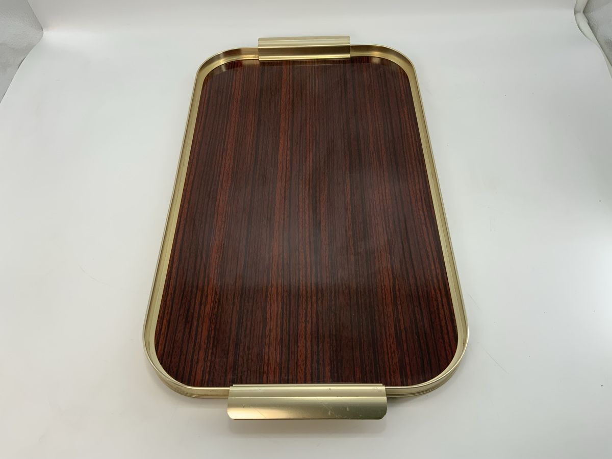 Piatti di portata: Retro Serviertablett, Holzoptik MB Made in Italy – Usato da Erlach venduto da silvia3235 3