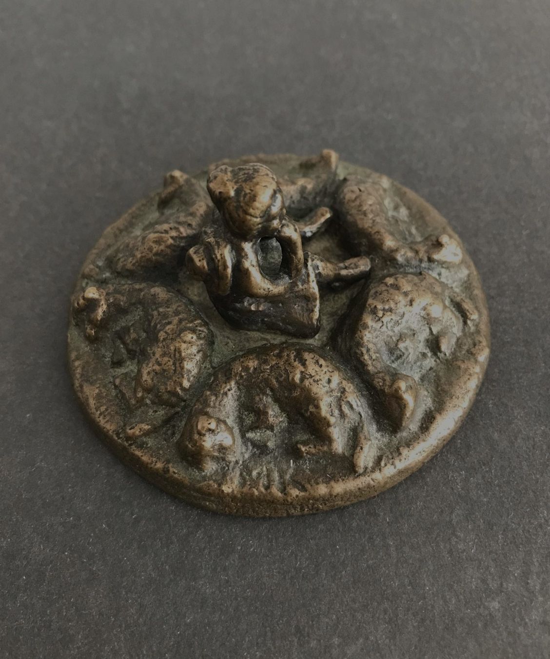 Skulpturen & Statuen: BRONZE FIGUR HIRTIN mit MONOGRAMM MK – Gebraucht aus Luzern von Immergern 2