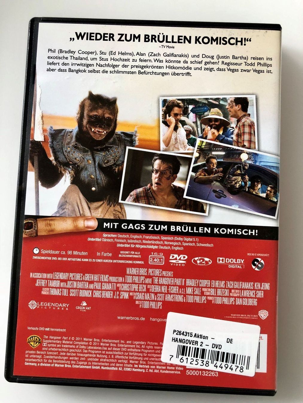 Tutti i DVDs: DVD - HANGOVER 2 – Usato da Gommiswald venduto da Aloha.Spirit 1