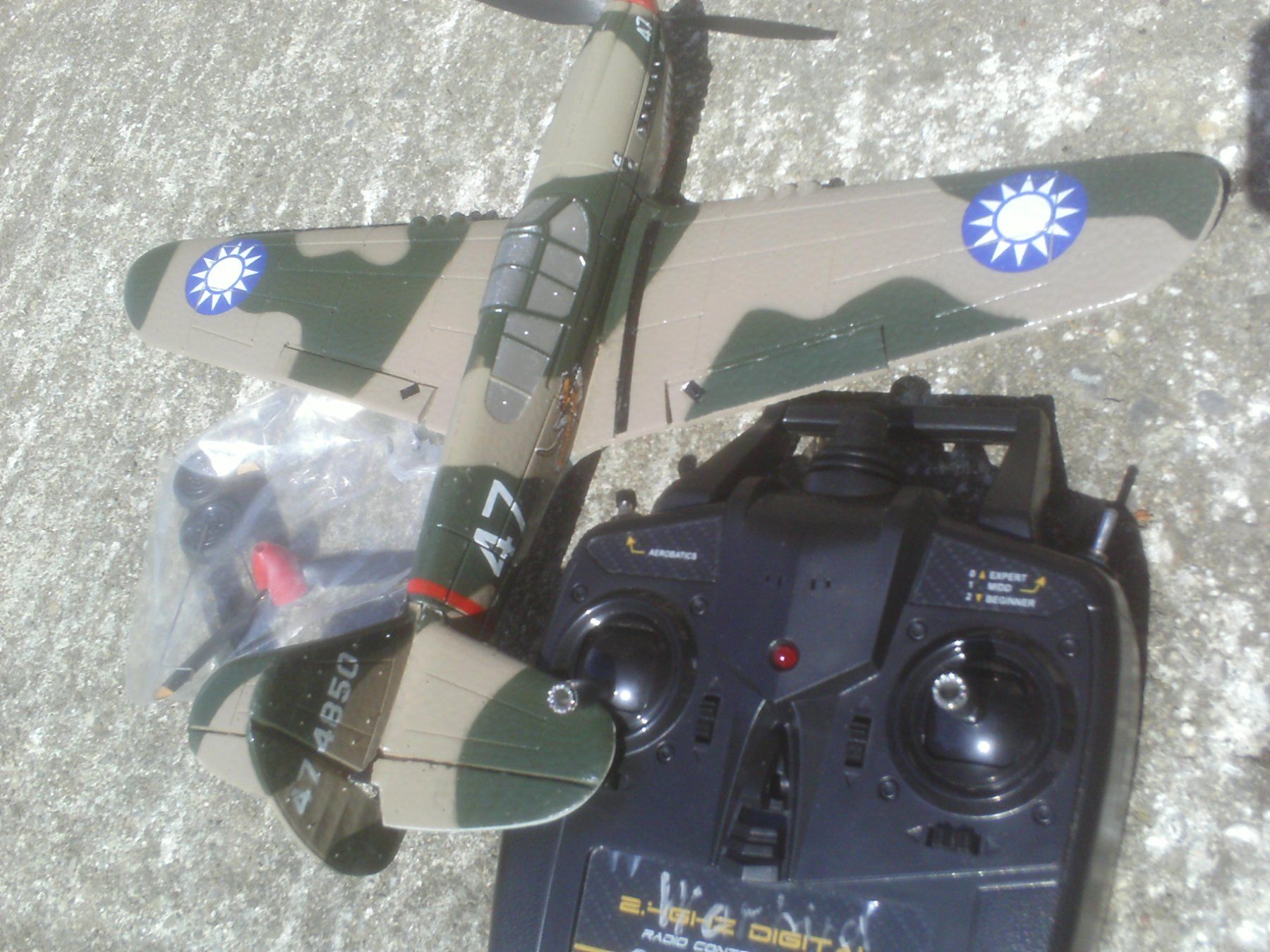 Modellismo RC: Modellflugzeug Warhawk Warbird – Usato da Süderen venduto da paeng007 1