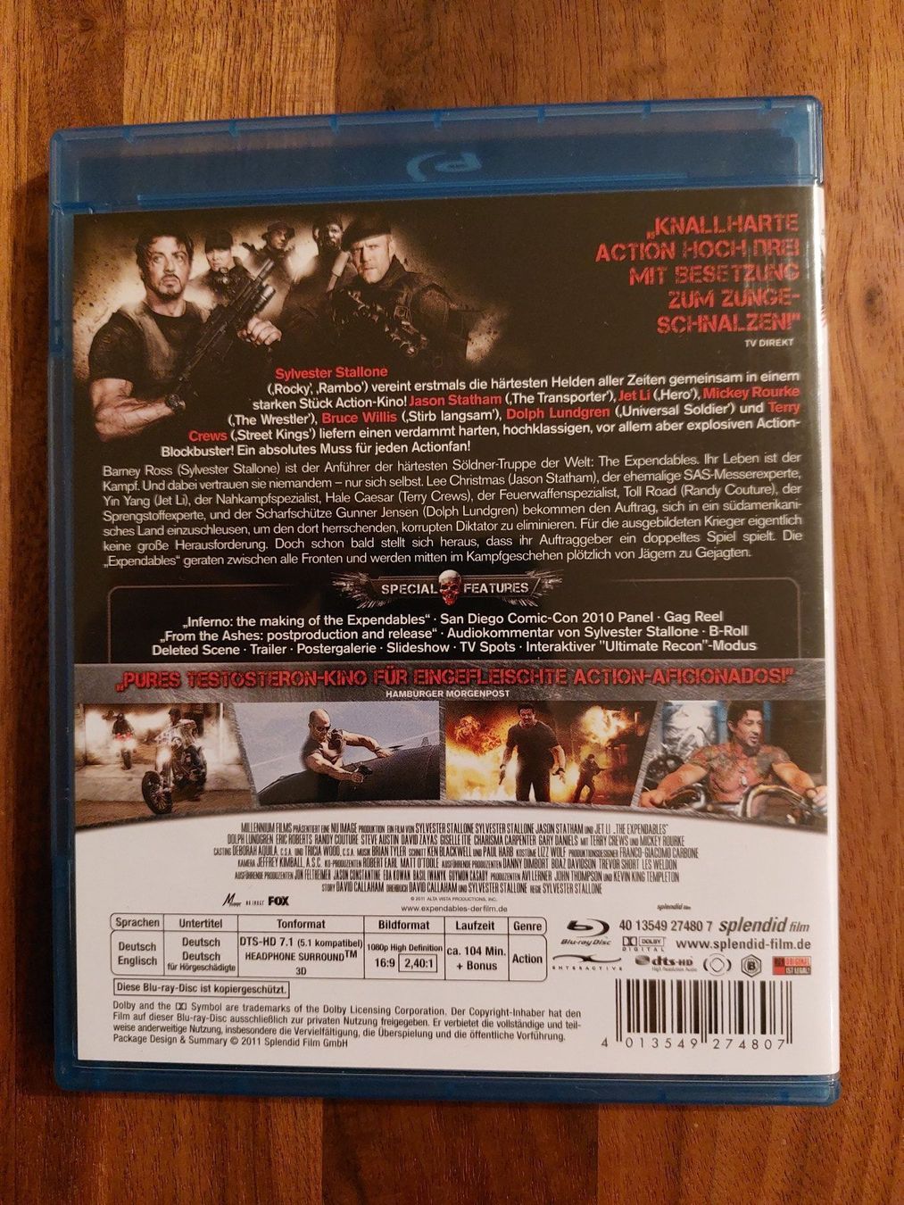 Tutti i DVDs: Blu Ray - The Expendables – Usato da Rheinfelden venduto da FilmAuktion 1