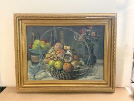 RAYMOND BUCHS (1878-1958) Schweiz - Stillleben - Gemälde 