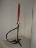 Kerzenständer Metall pulverbeschichtet schwarz-silber