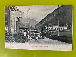 Ansichtskarte Andermatt Kaserne Hotel Touriste gebraucht