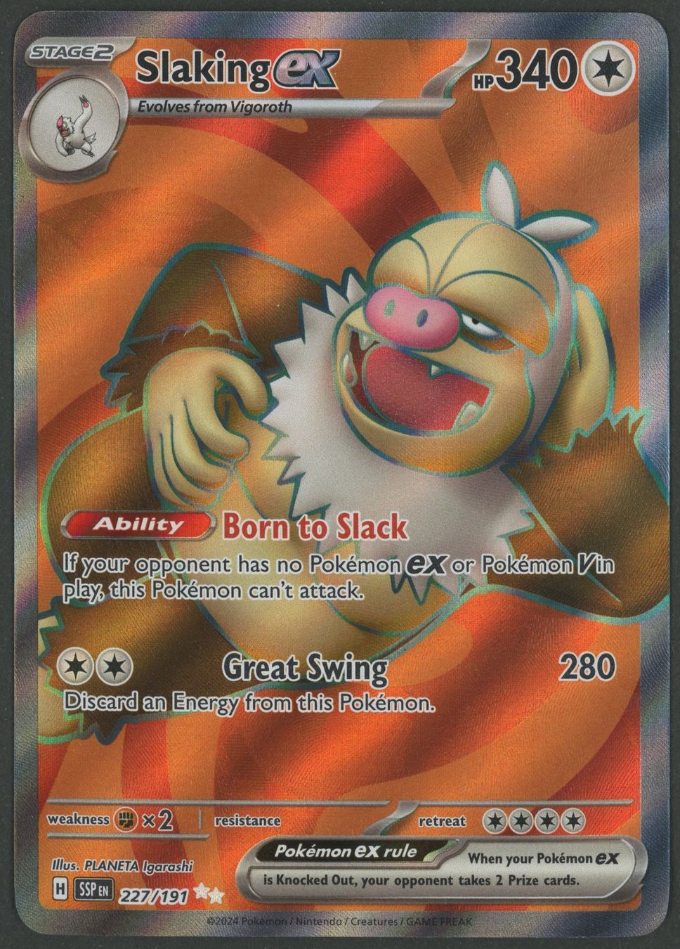 Pokémon Cartes à collectionner: Slaking ex FA 227/191 EN ab 1.- – D'occasion à Rupperswil par gengarbasar
