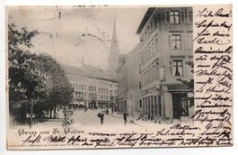 Gruss aus ST. GALLEN Restaurant, Coiffeur, Handschuh-Fabrik