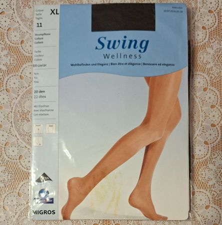 Migros Swing Wellness Strumpfhose 20den Gr.XL Caviar