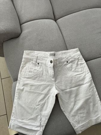 Bermuda d'été blanc, M-L , parfait!