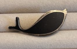 Vintage Wal Brosche von Poul Warmind Denmark Sterling Silver