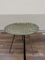 Metall Couchtisch / Beistelltisch, Goldfarben, Top! (52)