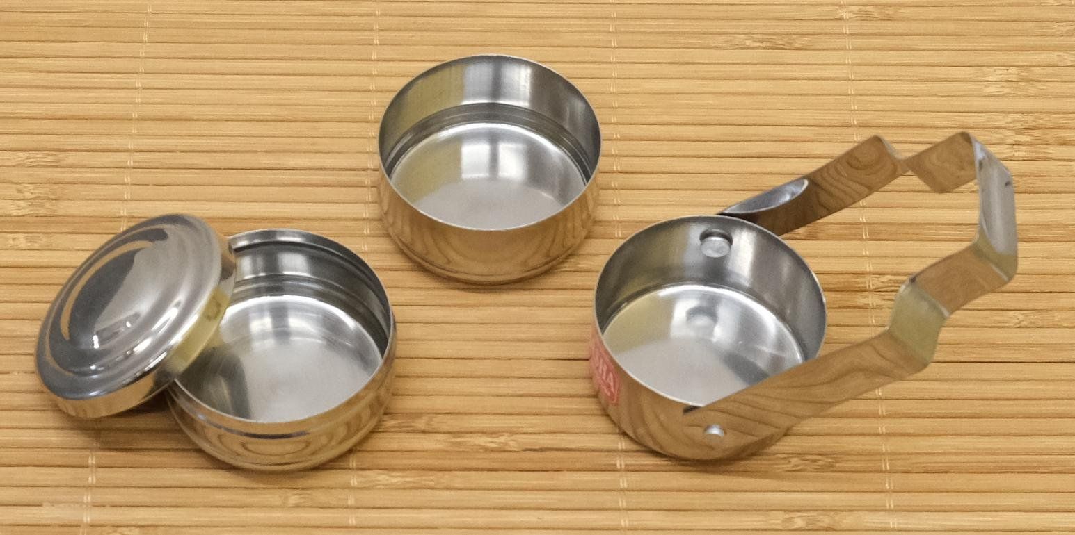 Contenitori & Simili: Miniatur Lunchbox Tiffin Dabba Set 2x – Nuovo (secondo la descrizione) da Zürich venduto da Masala-Oase 1
