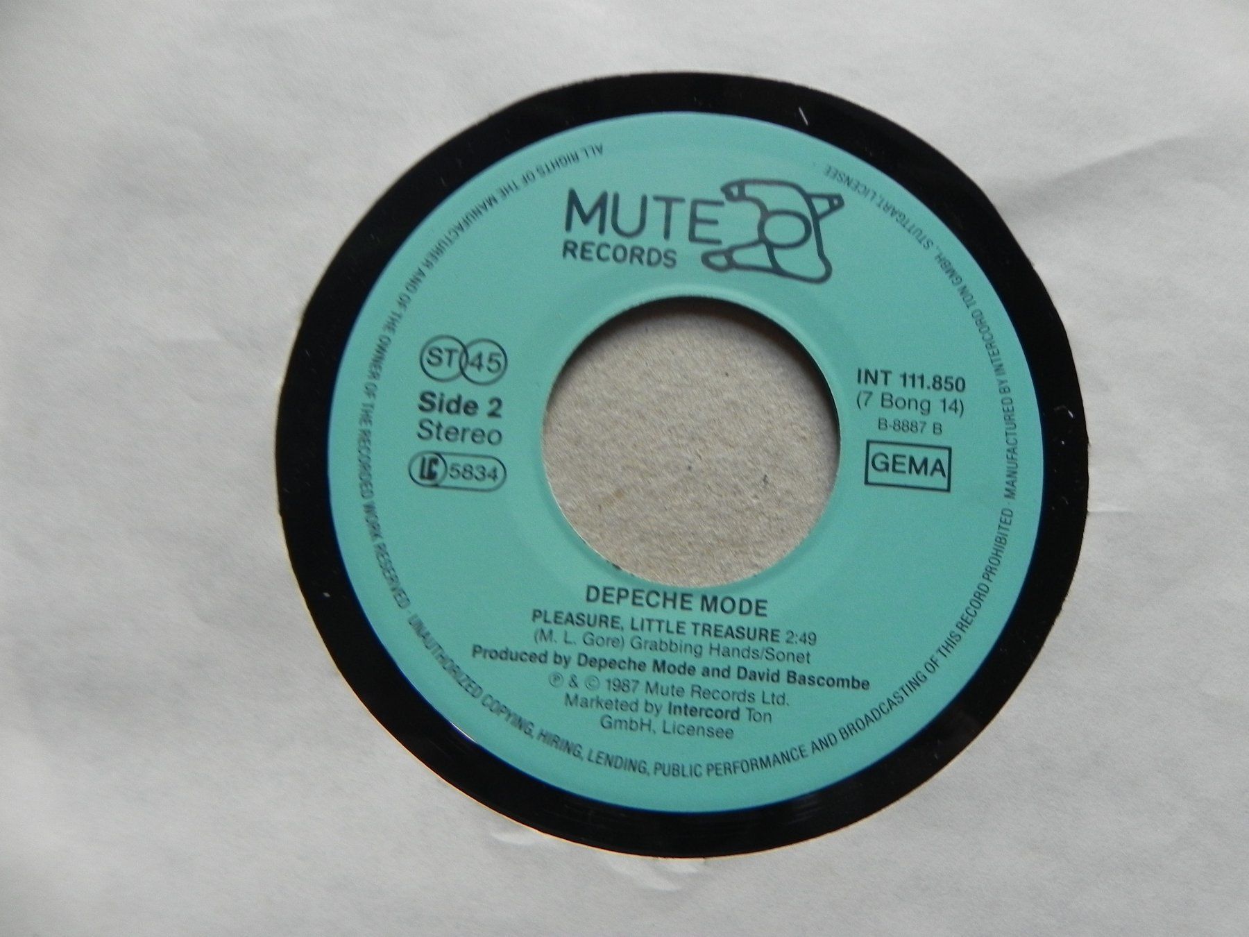 Schallplatten: Single engl. Synth - Rock Pop Band Depeche Mode 1987 – Gebraucht aus Siebnen von krimsie 3