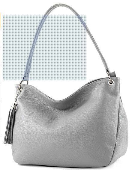 Borse da donna: Hellgraue Schultertasche aus Leder – Nuovo (secondo la descrizione) da Horn venduto da sonjamenzi