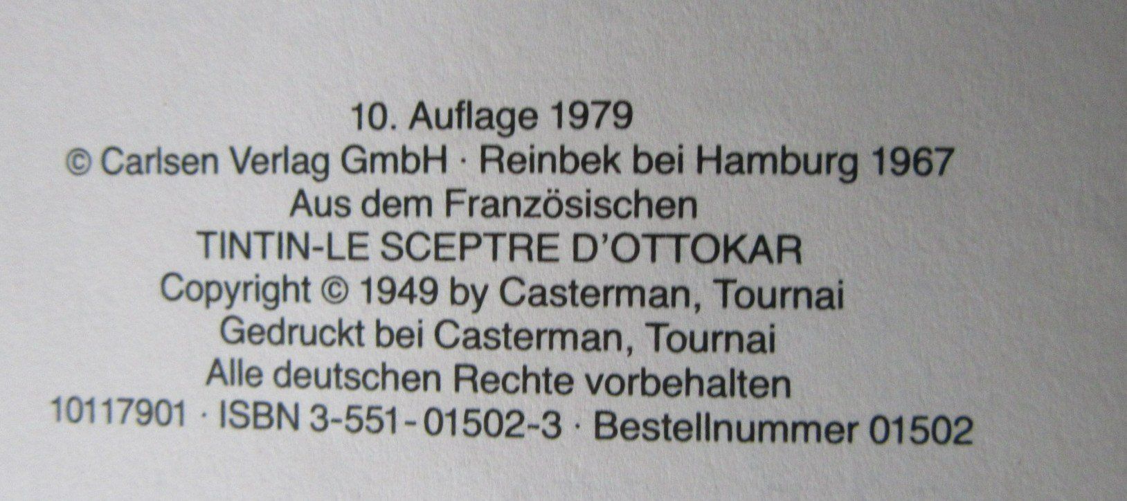 Comics: Tim und Struppi - König Ottokars Zepter, 1979, – Gebraucht aus Rüdtligen von Carfield04 1