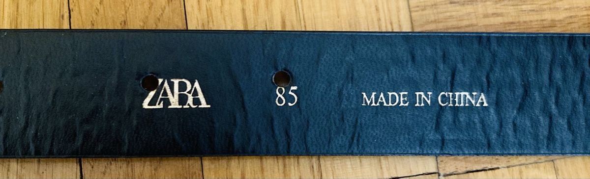 Zara Cinture: Ceinture noire à boucle dorée  – Nuovo e nell'imballaggio originale da Ardon venduto da hel_2sxp 6