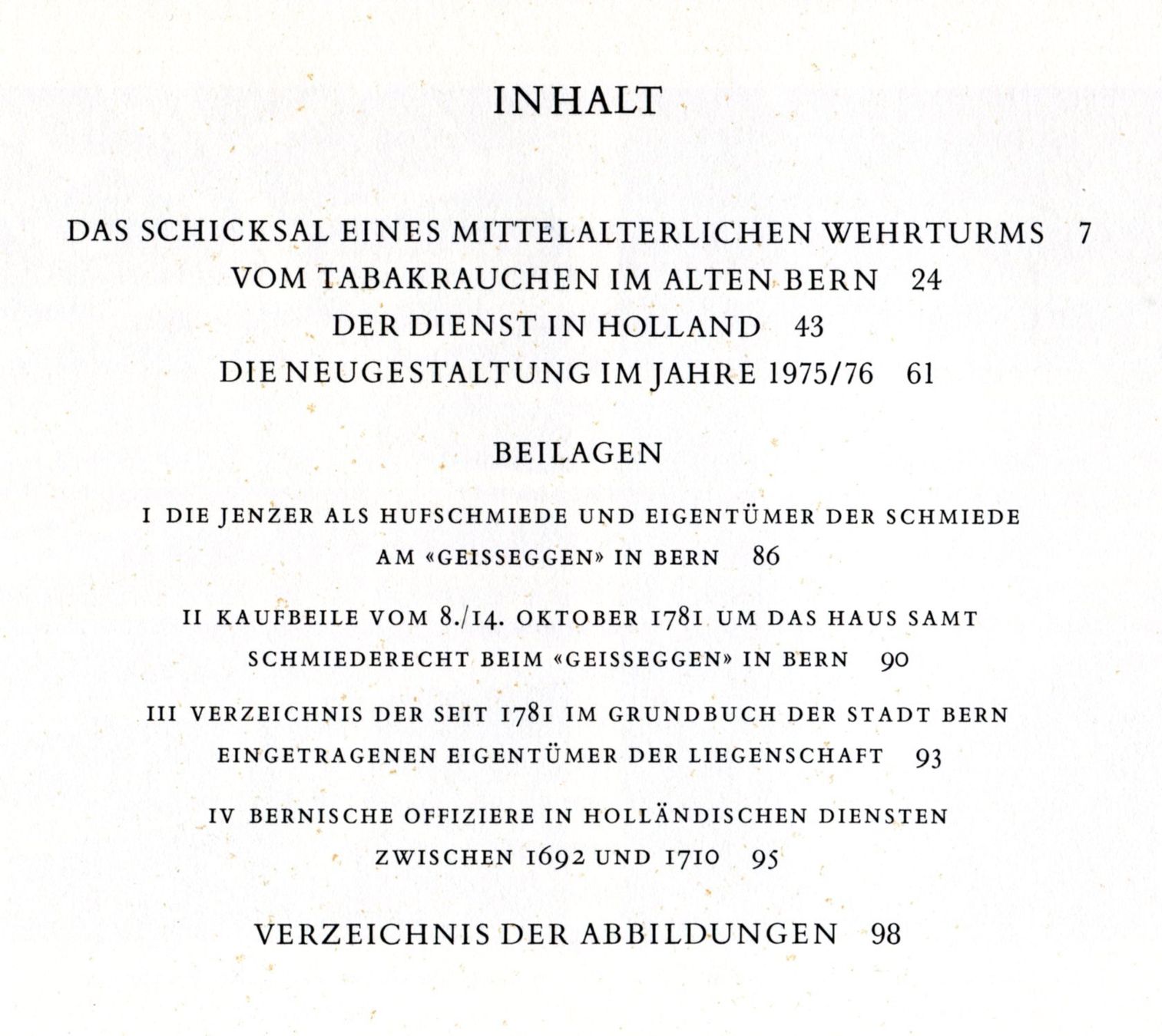 Libri: Bern, Holländerturm – Usato da Aarau venduto da Elmaar41 3