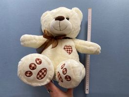 Plüschbär cremefarben NEU ca. 35 cm gross
