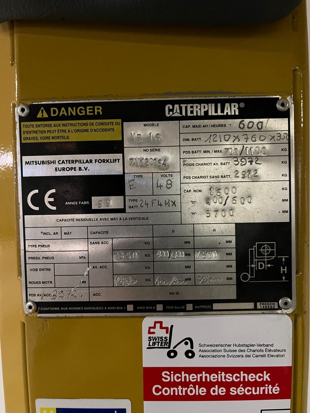 Caterpillar Gabelstapler & Hubwagen: Schubmaststapler Caterpillar NR 16 – Gebraucht aus Waltenschwil von tamiihxran 1