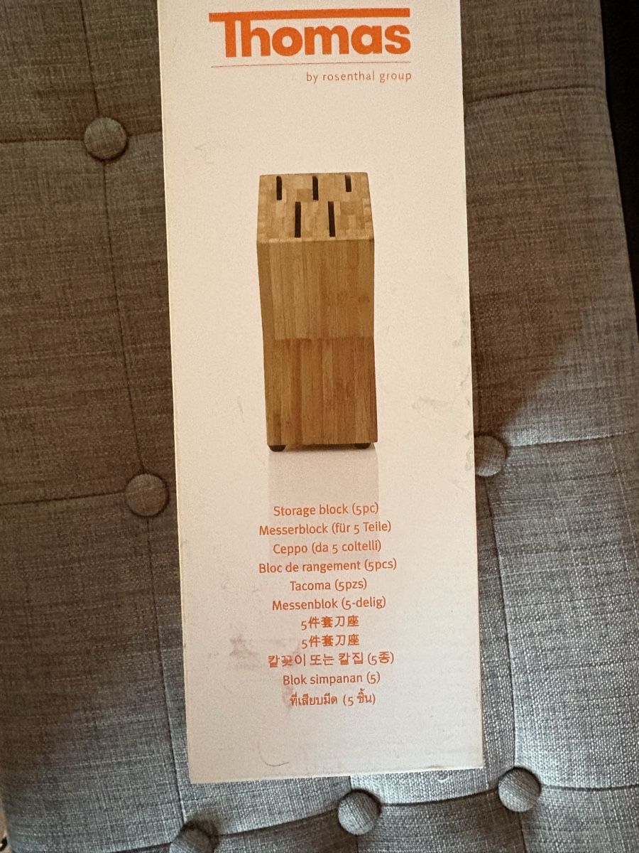 Messer: Messerblock aus Holz von Thomas – Neu und originalverpackt aus Stäfa von Louder85 1