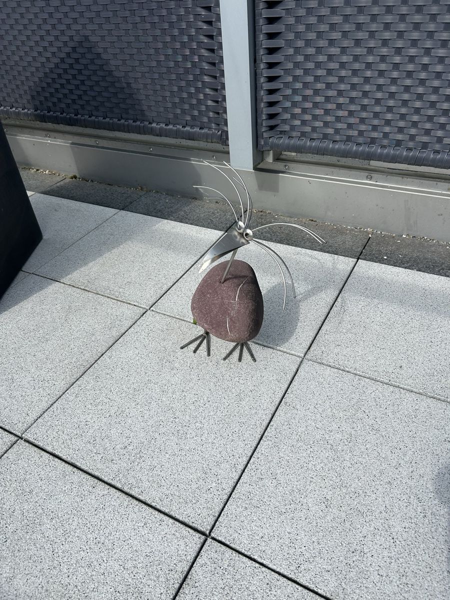 Statuette: 3 Deko-Vögel  Stein Metall – Usato da Arnegg venduto da ASCHERMITTWOCH 1