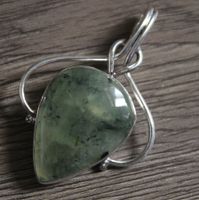 Neu: Prehnit Schmuck Anhänger ohne Kette