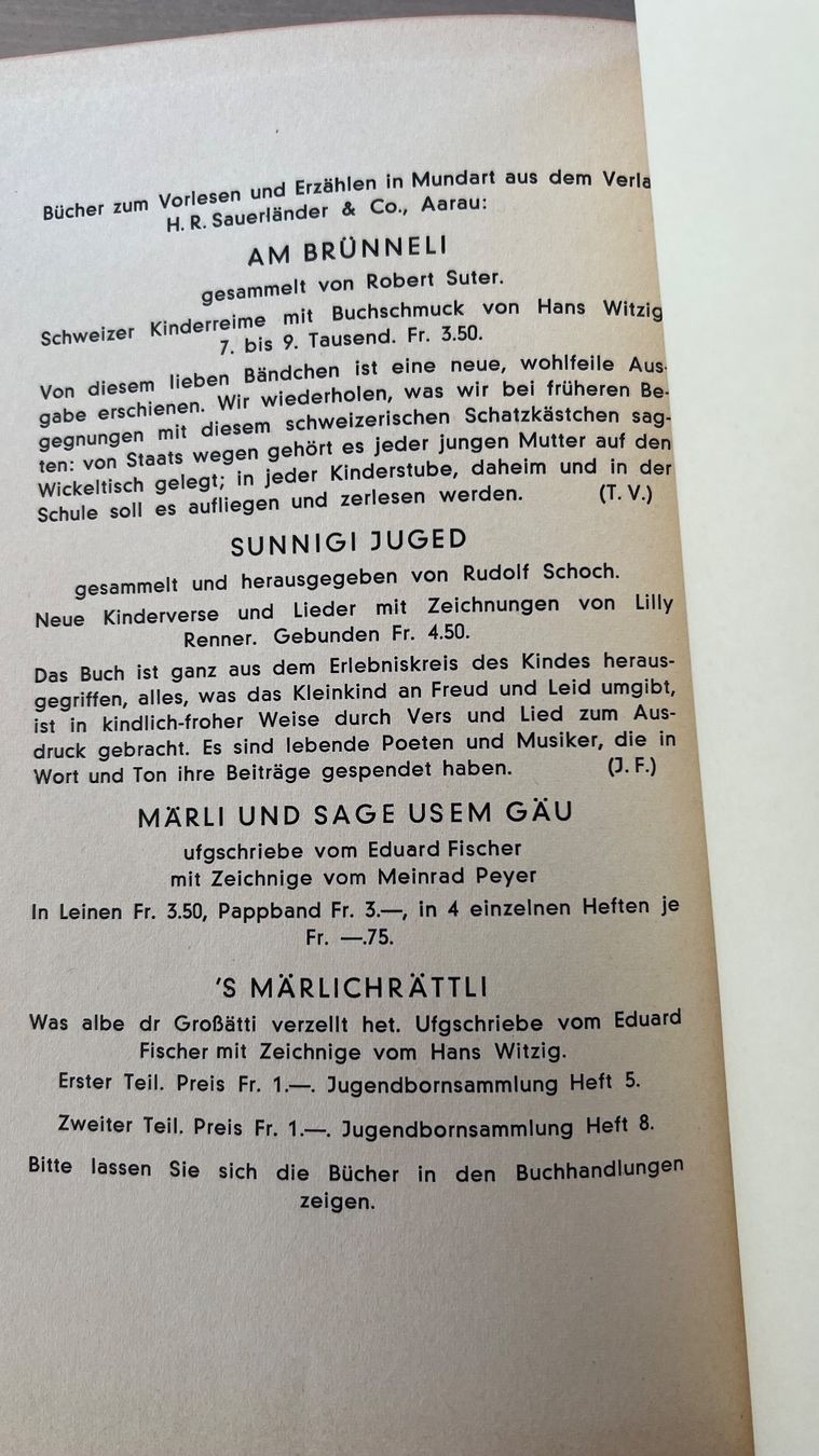 Libri: Chly Lüt von Anna Kling-Megert – Usato da Endingen venduto da chocosweet 8