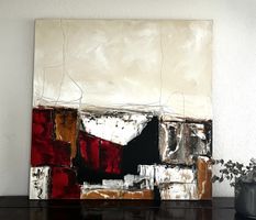 Original Freja Denmark Leinwandbild 100 x 100cm