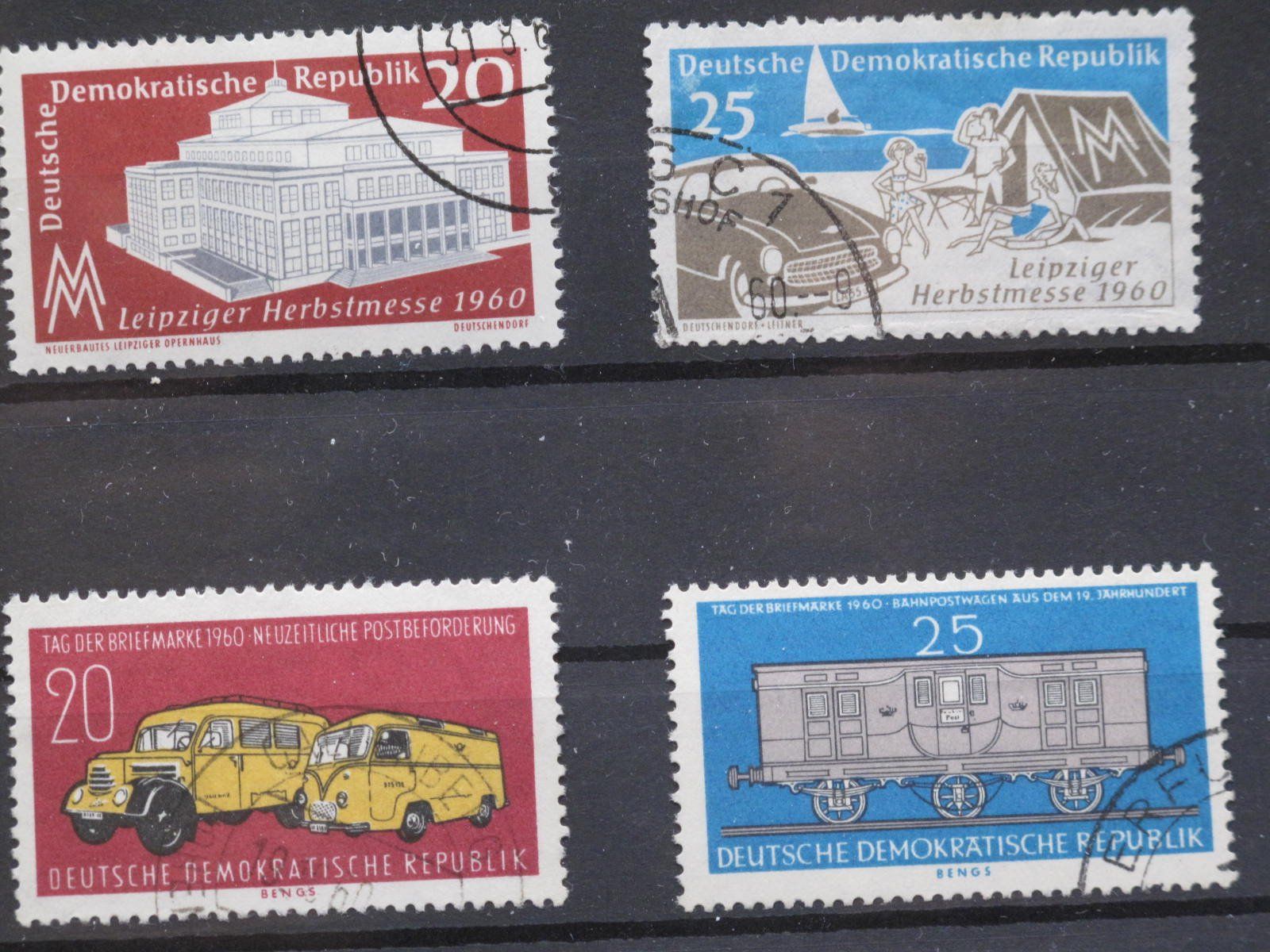 Tutti i francobolli: DDR 1960 Herbstmesse / Briefmarkentag gest – Usato da Wil SG venduto da fva01