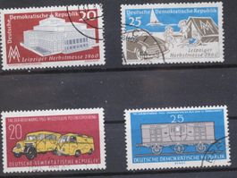 DDR 1960 Herbstmesse / Briefmarkentag gest